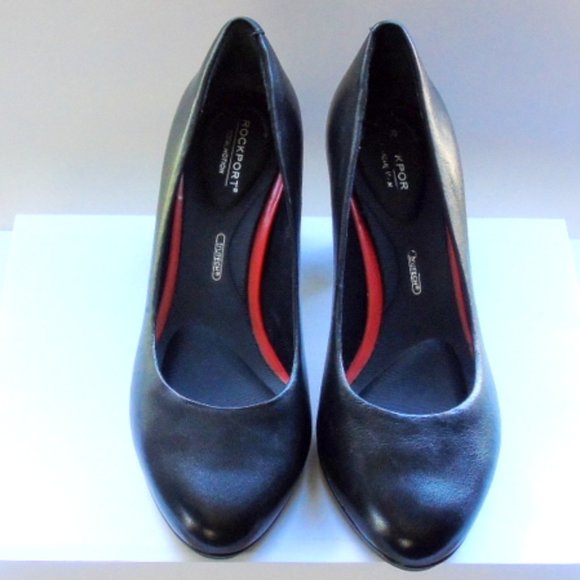 Rockport Black Leather Totalmotion, Trutech Heels Size 5.5 Unworn - Picture 11 of 14